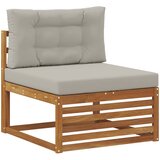  Set vanjskih sofa 4 kom. Prirodna i svijetlo siva | shoptok.hr