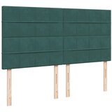  Okvir kreveta s madracima tamnozeleni 160x200cm baršunasti | shoptok.hr