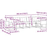  Set vanjskih sofa 6 pcs Prirodna i bež | shoptok.hr