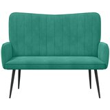 SOFA za dvije osobe Tirkizna 115 x 61 x 87 cm Baršun | shoptok.hr