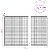  Gabion s žicom debljine 3 5 mm i mrežom 5x10 cm 1200x30x200 cm - 30 cm 200 cm 1200 cm | shoptok.hr