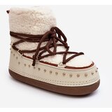Kesi Women's insulated snow boots Beige Rohes | Shoptok.si
