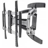 Manhattan stenski alu. tv nosilec roka 32''-55'' 50kg, dvojna roka, naklon -15° do +5°, sive barve 461306 | Shoptok.si