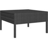  6-dijelna vrtna garnitura od poliratana s jastucima crna | shoptok.hr