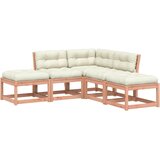  5-dijelni set vrtnih sofa s jastucima od masivne duglazije | shoptok.hr