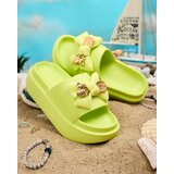 Resti Royalfashion Women's rubber flip-flops with decorative bow Nilm | Shoptok.si