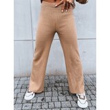 DStreet Spodnie damskie wide leg MOSSYMOOD kamelowe | Shoptok.si