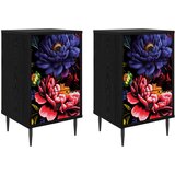  Noćni ormar KIEL 2 kom. Crni hrast 36 x 33 x 61 cm | shoptok.hr