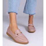 Gemre Pink loafers with a gold ornament Feola | Shoptok.si