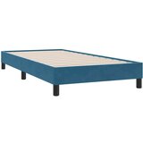 Box spring postelja z vzmetnico temno modra 80x210 cm žamet, (21792500) | Shoptok.si