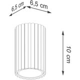 Sollux Smeđe-sivi metalni reflektor ø 6,5 cm Gleam – | shoptok.hr