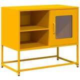 Maison Chic TV omarica - TV stojalo - Televizijska omarica gorčično rumena 68x39x60,5 cm jeklo, (21701086) | Shoptok.si