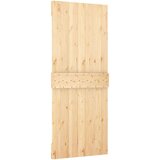  Drsna vrata s kompletom vodil 85x210 cm trdna borovina, (20999121) | Shoptok.si