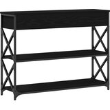  Konzolna stolica s ladicama Crni hrast 100 x 28 x 75 cm | shoptok.hr