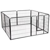 zooplus Kovinska ograja za pasje mladičke - 8 elementov po Š 80 cm x V 80 cm | Shoptok.si