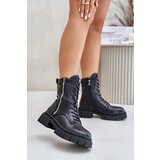 Big Star Insulated Women's Workery Shoes Eco Leather Black Cene