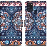 Cadorabo Ohišje, združljiv s Samsungom - Design Blue Mandala št. 1 - Zaščitni pokrov z magnetnim zapiranjem, funkcijo stojala in režo za kartico, (20694328) | Shoptok.si