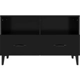 TV omarica črna 80x36x50 cm inženirski les, (20730582) | Shoptok.si