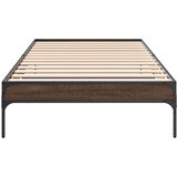  Okvir za krevet smeđi hrast 90x190 cm konstruirano drvo i metal | shoptok.hr