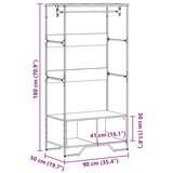  Ormar boja sivog hrasta sonome 90x50x180 cm konstruirano drvO | shoptok.hr