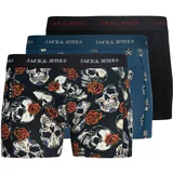 Bokserice 'JACMurpy Skull' safirno plava / siva / crna / bijela