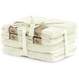 Restilo Set od 2 svijetlo bež velika ručnika i 4 mala ručnika DecoKing Bamby Ecru | shoptok.hr