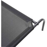  Povišeni krevet za pse crni 130x80x20 cm tekstil i čelik | Eponuda.ba