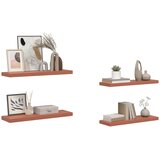  Polica na zidu 4 pcs Crvena 80 x 23,5 x 4 cm Konstruirano drvo | shoptok.hr