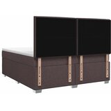  Boxspring krevet s madracem Tamno smeđa 140 x 200 cm Tkanina - Tamno smeđa 140 x 200 cm Dizajn linija | shoptok.hr