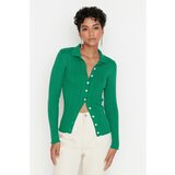 Trendyol Green Buttoned Knitwear Cardigan | Shoptok.si