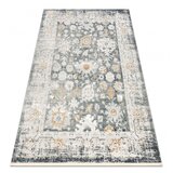 RugsX DISTIN 0835A siva / svetlo siva / bela moderna preproga - Ornament, okvir, vintage, resice 80x150 cm, (21990667) | Shoptok.si