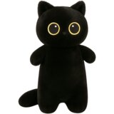 Plišana igračka mačka s velikim očima 65cm - crna | shoptok.hr