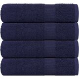 vidaXL Kopalne brisače 4 kos modra 100x150 cm 360 g/m² 100% bombaž | Shoptok.si