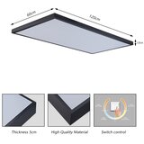  Brilagi -LED Kupatilsko plafonsko svetlo FRAME LED/96W/230V 120x60 cm IP44 crno | Eponuda.com