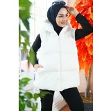 Bigdart T6787 Hijab Short Inflatable Vest - White