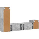  Komplet TV omaric 4 pcs Betonsko siva Konstruiran les - - Siva - 61.6 - 30 x 31 x 100 cm - 2025-vidaXL-Uvoz_2 | Shoptok.si