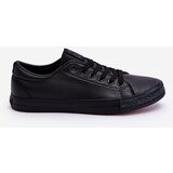 Kesi Men's Leather Classic Lace-up Sneakers Black Hank | Shoptok.si