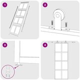  Klizna vrata zlatna 76x205 cm matirano staklo ESG i aluminij | shoptok.hr