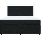  Krevet s oprugama i madracem crni 200x200 cm baršunasti | shoptok.hr