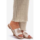 S. BARSKI Women's Sandals On A Flat Heel With Decoration | Shoptok.si