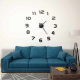  3D zidni sat moderni dizajn 100 cm XXL crni | Eponuda.com