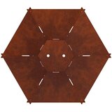  Kamin Rđa 58,5 x 51,5 x 19,5 cm Otporni čelik | shoptok.hr