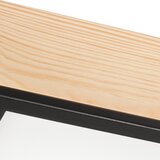  plafonska svetiljka natural square 4xE27/15W/230V 39x39 cm borovina/crna | Eponuda.com