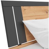 Mömax Postelja S Predali Saturn, Temno Siva, Hrast, 180x200 | Shoptok.si