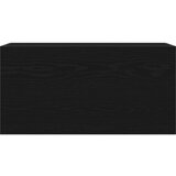 vidaXL Kopalniška stenska omarica črn 80x25x40 cm inž. les | Shoptok.si
