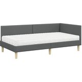 Kutni krevetni okvir s madracem Ostalo 2 pcs Siva tkanina | Eponuda.com