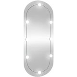 Maison Chic Stensko Ogledalo - Zrcalo - Kozmetično ogledalo z LED lučkami 40x90 cm stekleno ovalno, (21697918) | Shoptok.si