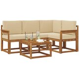  Set vanjskih sofa 5 kom. Prirodna i bež | shoptok.hr