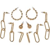 Urban Classics Accessoires Various Chain Earring 5-Pack gold | shoptok.hr