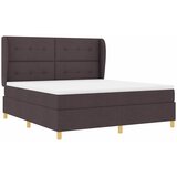  Krevet s opruga kutije Tamno smeđa 200 x 180 cm tkanina | shoptok.hr